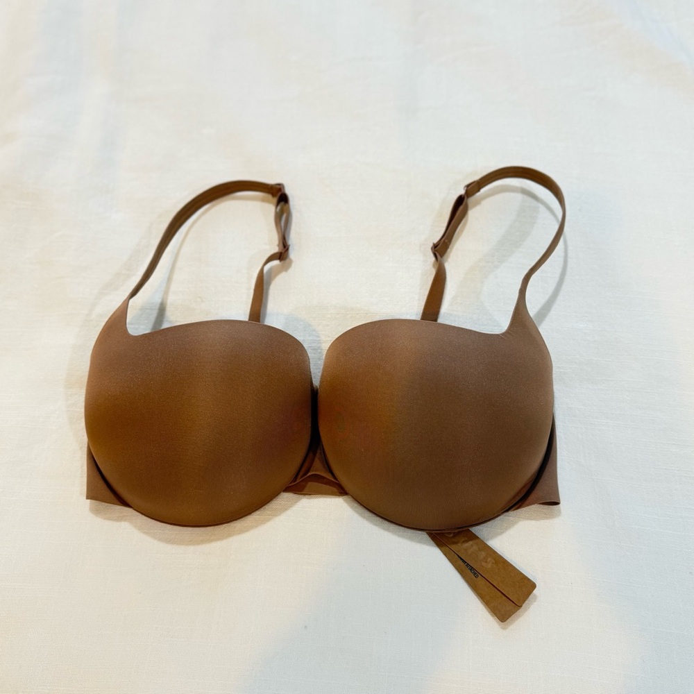 SKIMS Brown Smooth Molded T-Shirt Bra